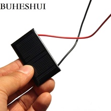 BUHESHUI Wholesale 0.15W 5V 30MA Solar Panel With Wire /Cale DIY Solar Charger For 3.7V Battery Light Toy Study 53*30MM 500pcs 2024 - buy cheap