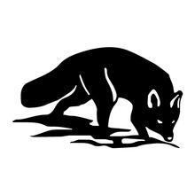 13*7,6 см A Cunning Animal Hunting Car Sticker виниловые наклейки аксессуары для мотоциклов C2-0565 2024 - купить недорого