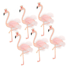DIY Party Cake Flamingo  Topper Wedding Happy Birthday Decorations Adult Kids Cupcake Paper Supplies 2024 - buy cheap