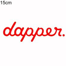 Dapper Letters Reflective Car Vehicle Body Windshield Decals Sticker Decoration 2024 - buy cheap
