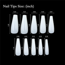 500pcs Salon Nails Square Head Fake Nail Art Long Ballerina Faut Ongles Naturel Full Cover Manicure Acrylic Fake Nail Tips 2024 - buy cheap