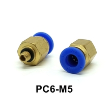 10pcs Straight Pneumatic Fittings 6mm Tube M5 Thread Pneumatic Fitting Quick Joint Connector PC6-M5 2024 - buy cheap