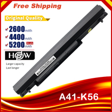 HSW Replace laptop battery for Asus A31-K56 A32-K56 A41-K56 A42-K56 K56C K56CA K56CB K56CM K56V A56C A56CM A56V fast shipping 2024 - buy cheap