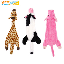Cute Dog Toys Stuffed Squeaking Animals Pet Toy Plush Pig/Cow/Giraffe for Dogs Chew Squeaker Squeaky Puppy Dog Toys for Training 2024 - buy cheap