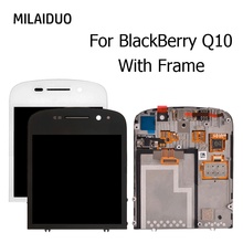 ЖК-дисплей для Blackberry Q10 кодирующий преобразователь сенсорного экрана в сборе запасные части Белый Черный Нет/с рамкой 100% Протестировано 2024 - купить недорого