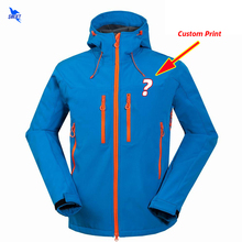 Customize LOGO Waterproof Hiking Clothing Heated Fleece Softshell Jacket Men Hoodie Windproof Outdoor Ski Hunting Fishing Coat 2024 - buy cheap