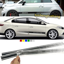 Pegatina de falda lateral de Abarth para coche, calcomanías para el cuerpo, para el logotipo de Skoda VRS Octavia Fabia Rapid Yeti Superb Octavi, 2 uds. 2024 - compra barato