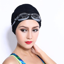 CKAHSBI Swim Hats Women Swimming Caps Summer Quick Dry Flexible Lady Ear Protection Breathable Sports Nylon Stretch Elastic Caps 2024 - buy cheap
