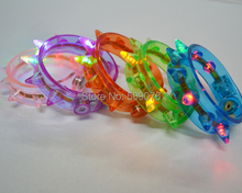 Free shipping 2pcs/lot glow bangle Light Up LED Spike Bracelets Flashing Strobe Blinking Rave EDC Party Club 2022 - buy cheap
