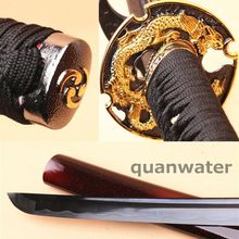 41' 1060 CARBON STEEL BlACK BLADE DRAGON TSUBA JANPANESE SWORD KATANA 2024 - buy cheap