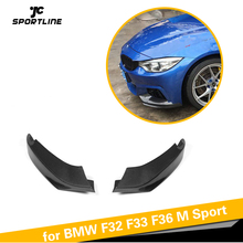 Carbon Fiber / FRP Front Bumper Lip Spoiler Splitters for BMW 4 Series F32 F33 F36 M Sport Gran Coupe Convertible 2013 - 2017 2024 - buy cheap