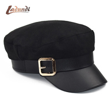 Fashion Lace Crown Wool hat cap women Casual streetwear rope flat cap Elegant solid autumn winter warm beret hat female 2024 - buy cheap