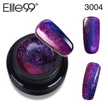 Elite99 5ml 3d holográfico camaleão uv esmalte embeber bling glitter uv led unha arte manicure gel vernizes tinta laca 2024 - compre barato