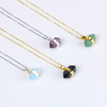 Fashion Bullet Crystal Pendant reliquary For Women charm Hexagon Reiki Healing Crystal Quartz Pendant reliquary necklace jewelry 2024 - buy cheap