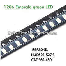 3000PCS/LOT 1206 Emerald green SMD LED bright green light-emitting diodes 3216 2024 - buy cheap