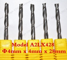 4mm*28mm-10PCS,CNC machine Tool,Tungsten Solid carbide milling cutter,Class-A 2 flute end mill,Acrylic,PVC,MDF,Plexiglass 2024 - buy cheap