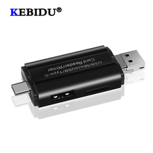 Устройство для чтения карт памяти KEBIDU, устройство для чтения карт памяти USB Type C OTG с интерфейсом USB Female, USB 3,0, TF адаптер для компьютера 2024 - купить недорого