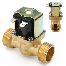 New 3/4 INCH NPSM 12V DC Slim Brass Electric Solenoid Valve Gas Water Air Normally Closed 2 Way 2 Position Diaphragm Valves 2024 - buy cheap