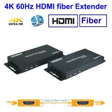 PUZHIJIE 4K Fiber Optic HDMI Extender 3300feet 1000m 4K60Hz IR RS232 HDMI 2.0 HDMI optic fiber Extender 2024 - buy cheap