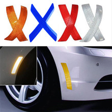 Car-Bumper-Reflective-Warning-Strip-Decal-Stickers-Auto-Accessory-14.5-2-3cm безопасность и выживание Z0727 2024 - купить недорого