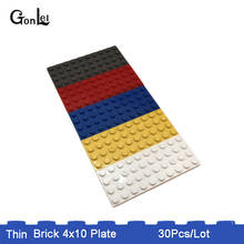 30Pcs/lot MOC Brick Plate 4 x 10 Base Plate for Small Dots Bricks Baseplate Board Building Blocks DIY Toys Compatible with 3030 2024 - buy cheap