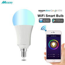 Smart WiFi Bulb Controls Colour Dimmable E14 7w RGBW LED Light Remote Control Timer Homekit Compatible with Alexa/Google Home 2024 - buy cheap