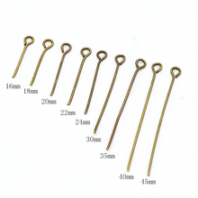 New Fashion Cheap 16mm~45mm Eye Head Pin Antique Bronze Color Eye Head Pins Findings DIY Jewelry Making Jewelry Accessories 2024 - buy cheap