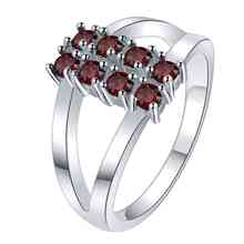 red zircon lucky  Silver plated ring, silver fashion jewelry ring For Women&Men , /OOJGXNCD ZGAXCZIK 2024 - buy cheap