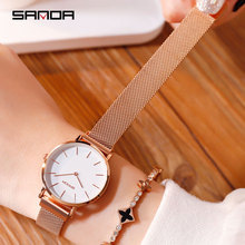 Montre Femme 2019 Fashion Watch Women Luxury Brand Rose Gold Ladies Dress Wrist Watches Magnet Mesh Steel Waterproof Clock Women 2024 - buy cheap