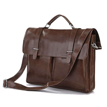 Bolsa luxuosa de couro genuíno, pasta masculina para escritório, bolsa mensageiro, bolsa de ombro, bolsa de laptop 2024 - compre barato