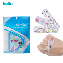 Sumifun 50Pcs First Aid Waterproof Bandage Hemostatic Medical Disposable Band-Aid Gauze Pad Wound Stickers C1204 2024 - buy cheap