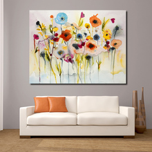 JQHYART Abstract Colorful Flower Modern Wall Pictures For Living Room Painting Canvas Art Posters And Prints Home Decor No Frame 2024 - buy cheap