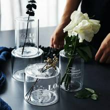 Скандинавские горшечные растения стеклянная ваза для цветов гидропонное растение Стеклянный Горшок для домашнего свадебного украшения Прозрачная узкая открывающаяся бутылка 2024 - купить недорого