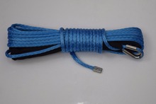 Free Shipping Blue 8mm*15m Synthetic Winch Rope,5/16" Boat Winch Cable,Plasma Rope for Small Electric Winches 2024 - buy cheap
