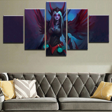 Canvas Print Game Poster For Living Room Decoration Wall Art Picture 5 Pieces Bloodseeker DotA 2 Fire Warrior Painting Framework 2024 - buy cheap