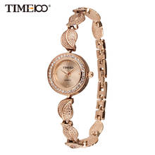 Time100 Women Watches Quartz Watch Stainless Steel Leaf gold Bracelet Ladies Casual Wrist Watches relogios femininos 2024 - buy cheap