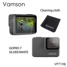 VamsonTempered Glass Protector Cover Case  for GoPro Hero 7 Silver/White Tempered Glass Lens LCD Screen Protective Film  VP719 2024 - buy cheap