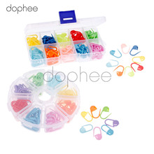 Dophee-Conjunto de agujas de ganchillo para tejer, mezcla de colores, gancho, suministro accesorios herramientas con funda de punto, 104-120 2024 - compra barato