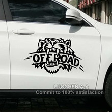 Tiger OFF ROAD Car Stickers Creative Funny Decoration Decals For SUV Jeep 4WD Doors Windshield Auto Tuning Styling Vinyls D25 2024 - buy cheap