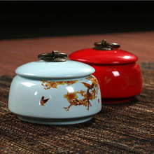 Ceramic tea can travel bulk small tea jar sealed cans teacaddy teaset food storage tank 2 colors optional 2024 - buy cheap