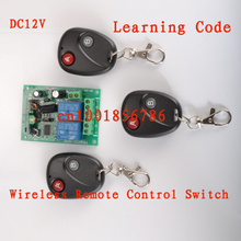 DC12V 2CH RF wireless remote control switch system 3 X Transmitter + 1 X Receiver Learning code 315/433MHZ 2024 - buy cheap