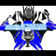 ABS  Fairing For KAWASAKI 08-10 blue black NINJA ZX 10R B21172 ZX10R ZX-10R 08 09 dark blue black 10 2008 2009 2010 Fairings 2024 - buy cheap