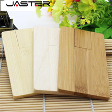 JASTER Wooden Card USB flash drive Maple wood memory stick pen drives memory card 4GB 8GB 16GB 32GB U disk LOGO customized 2024 - buy cheap