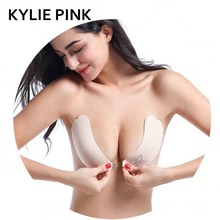 KYLIE PINK Invisible Bra Self Adhesive Bras Women Underwear Strapless Intimates Stick Gel Silicone Push Up Bra For Wedding Dress 2024 - buy cheap