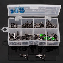 80 Pcs/Lot Free Fisher Fishing Rod Tips Tops Parts Stainless Steel DIY Set Kits 8 sizes ARDG03 2024 - купить недорого