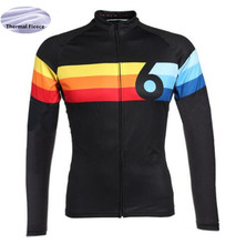 Twin six Winter Thermal Fleece Men's Cycling Jersey long sleeve Ropa ciclismo Bicycle Wear Bike Clothing maillot Ciclismo 2018 2024 - buy cheap