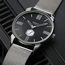 Relógio yazole masculino luxuoso de aço inoxidável, à prova d'água fashion para homens 2024 - compre barato