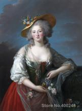 Classic paintings Madame Elisabeth de France Elisabeth Vigee Lebrun Art reproduction High quality Hand painted 2024 - buy cheap