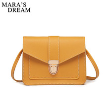 Mara's Dream 2019 Fashion Small Crossbody Bags for Women PU Leather Shoulder Messenger Bag for Girl Yellow Ladies Phone Purse 2024 - buy cheap