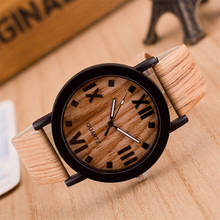 Superior Roman Numerals Wood Leather Band Analog Quartz Vogue Wrist Watches Female Wristwatches relogio feminino Nov 8 2024 - buy cheap